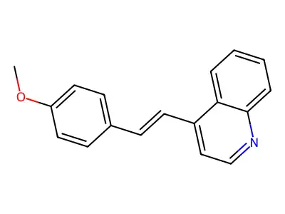 (E)-4-(4-Methoxystyryl)quinoline structure
