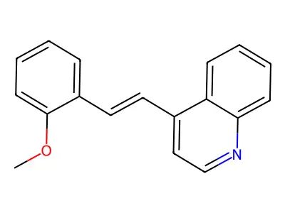 Quinoline, 4-(o-methoxystyryl)- structure