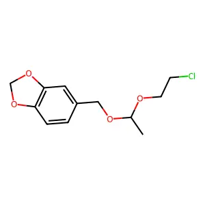 1-(Morpholin-4-yl)-3-(2-phenoxyphenoxy)propan-2-ol--hydrogen chloride (1/1) structure