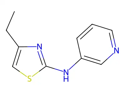 3-Pyridinamine, n-(4-ethyl-2-thiazolyl)- structure