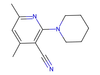 4,6-Dimethyl-2-piperidinonicotinonitrile structure