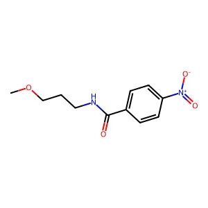N-(3-methoxypropyl)-4-nitrobenzamide structure