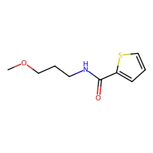 N-(3-methoxypropyl)thiophene-2-carboxamide structure