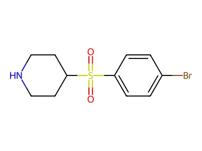 4-(4-Bromobenzenesulfonyl)piperidine structure