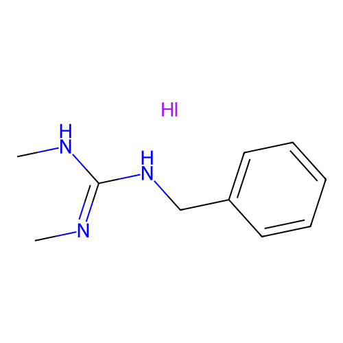 2-Benzyl-1,3-dimethylguanidine monohydriodide structure