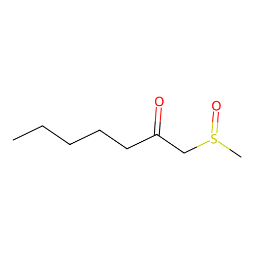 2-Heptanone, 1-(methylsulfinyl)- structure