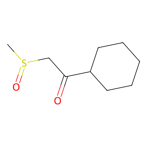Ethanone, 1-cyclohexyl-2-(methylsulfinyl)- structure