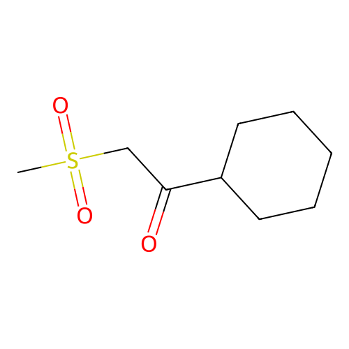 1-Cyclohexyl-2-methanesulfonyl-ethanone structure