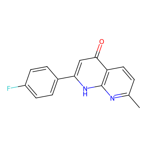 2-(4-Fluorophenyl)-7-methyl-1,8-naphthyridin-4-ol structure