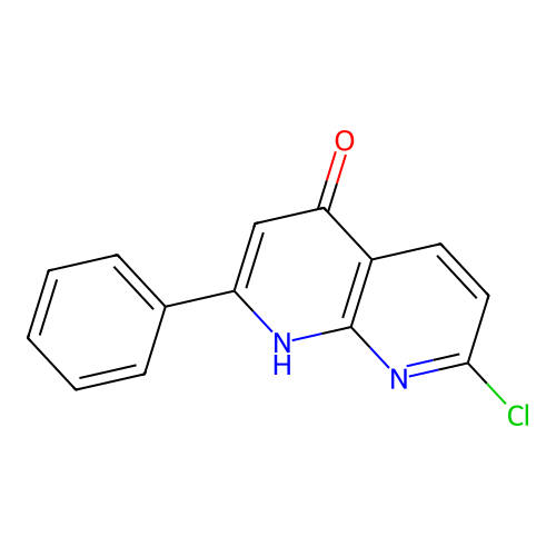 7-Chloro-4-hydroxy-2-phenyl-1,8-naphthyridine structure