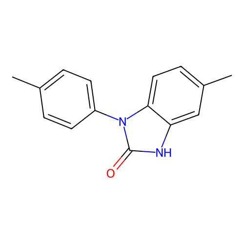 2-Benzimidazolinone, 5-methyl-1-p-tolyl- structure