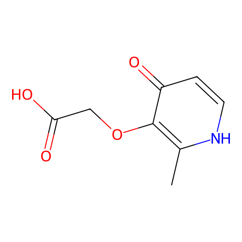 2-[(4-Hydroxy-2-methyl-3-pyridyl)oxy]acetic acid structure