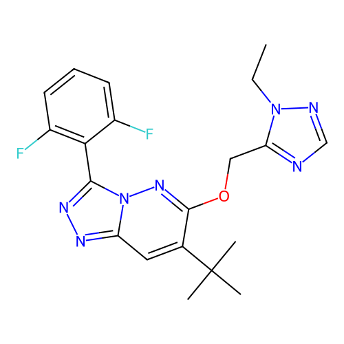 7-(Tert-butyl)-3-(2,6-difluorophenyl)-6-((1-ethyl-1h-1,2,4-triazol-5-yl)methoxy)-[1,2,4]triazolo[4,3-b]pyridazine structure