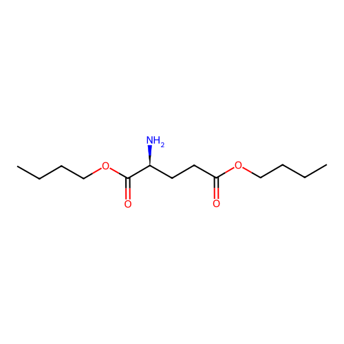 Glutamic acid, dibutyl ester structure
