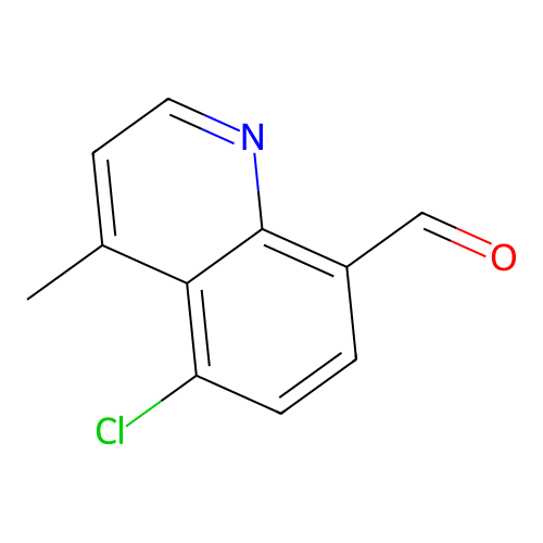 5-Chloro-4-methyl-8-quinolinecarboxaldehyde structure