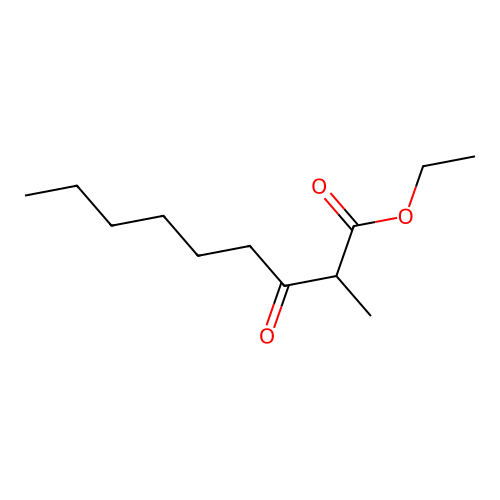 Ethyl 2-methyl-3-oxononanoate structure