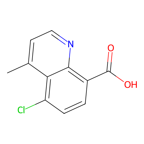 5-Chloro-4-methyl-8-quinolinecarboxylic acid structure