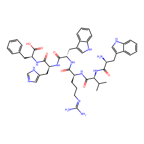 L-Phenylalanine, L-tryptophyl-L-valyl-L-arginyl-L-tryptophyl-L-histidyl- structure