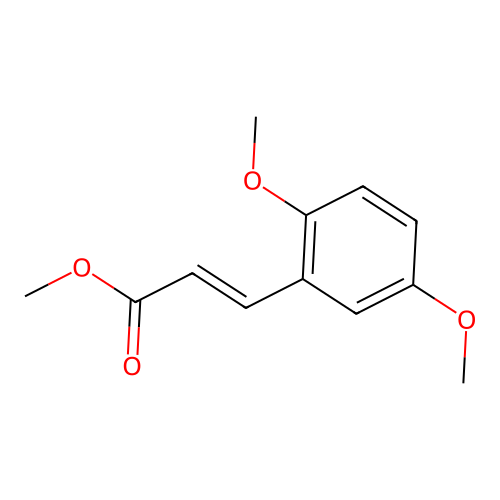 Methyl 2,5-dimethoxycinnamate structure