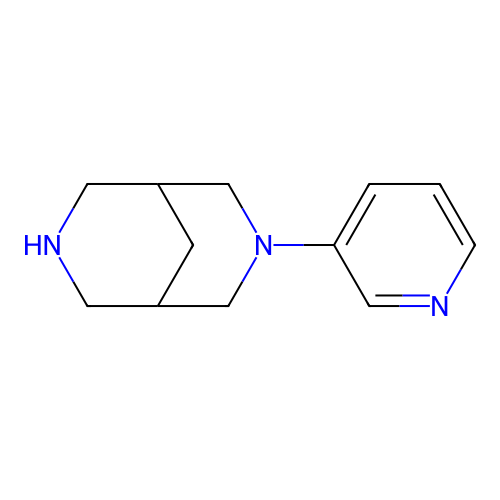 3-(3-Pyridinyl)-3,7-diazabicyclo[3.3.1]nonane structure