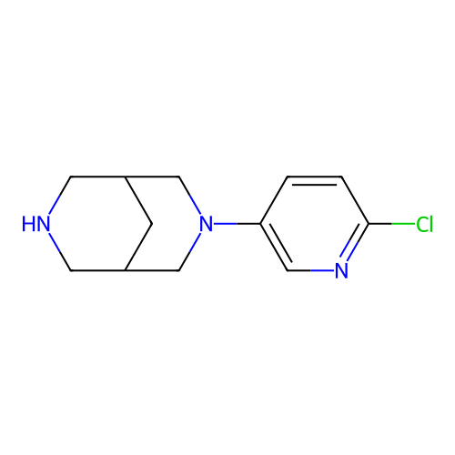 3-(6-Chloro-3-pyridinyl)-3,7-diazabicyclo[3.3.1]nonane structure