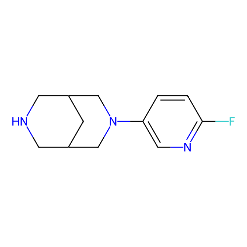 3-(6-Fluoro-3-pyridinyl)-3,7-diazabicyclo[3.3.1]nonane structure