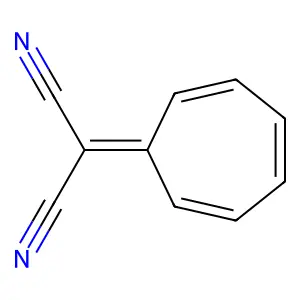 8,8-Dicyanoheptafulvene structure