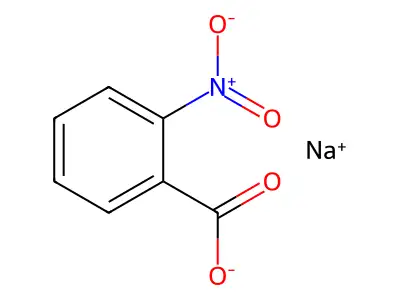 Sodium nitrobenzoate structure