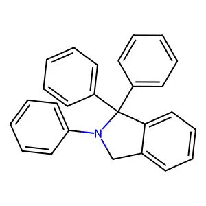 2,3,3-triphenyl-1H-isoindole structure
