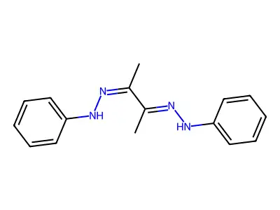 N-[3-(phenylhydrazinylidene)butan-2-ylideneamino]aniline structure