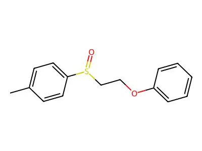1-Methyl-4-(2-phenoxyethylsulfinyl)benzene structure