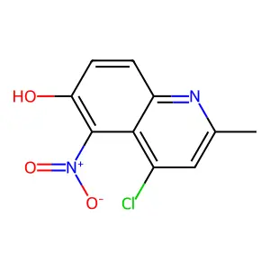 4-Chloro-2-methyl-5-nitroquinolin-6-ol structure