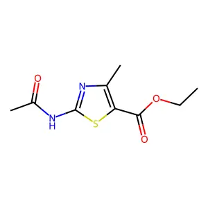 Ethyl 2-(acetylamino)-4-methyl-1,3-thiazole-5-carboxylate structure