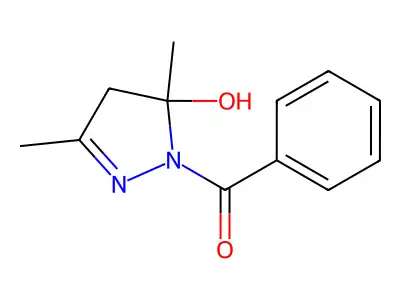 (5-hydroxy-3,5-dimethyl-4H-pyrazol-1-yl)-phenylmethanone structure