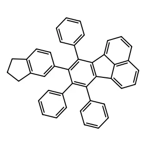 8-(2,3-Dihydro-1H-inden-5-yl)-7,9,10-triphenylfluoranthene structure