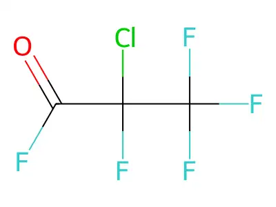 2-Chloro-2,3,3,3-tetrafluoropropanoyl fluoride structure