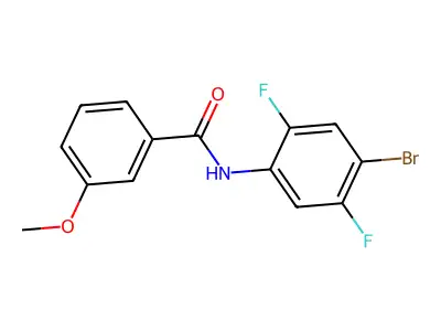 N-(4-bromo-2,5-difluorophenyl)-3-methoxybenzamide structure