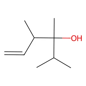 2,3,4-Trimethyl-5-hexen-3-ol structure