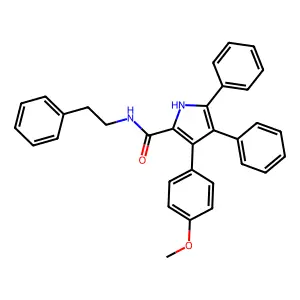 3-(4-Methoxyphenyl)-4,5-diphenyl-n-(2-phenylethyl)-1h-pyrrole-2-carboxamide structure