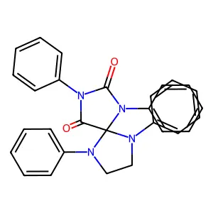 1,3,6,9-Tetraphenyl-1,3,6,9-tetraazaspiro[4.4]nonane-2,4-dione structure