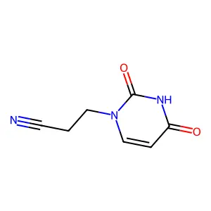 3-(2,4-dioxo-3,4-dihydropyrimidin-1(2H)-yl)propanenitrile structure