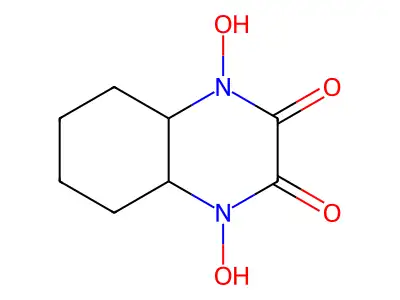 1,4-Dihydroxy-octahydro-quinoxaline-2,3-dione structure