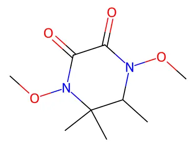 1,4-Dimethoxy-5,5,6-trimethylpiperazine-2,3-dione structure