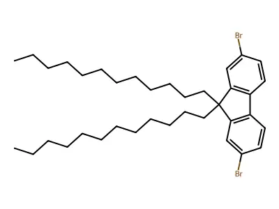 2,7-Dibromo-9,9-didodecylfluorene structure