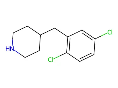 4-[(2,5-Dichlorophenyl)methyl]piperidine structure