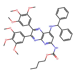 4,6-Pyrimidinediamine, 2-(butylthio)-N-1-naphthalenyl- structure