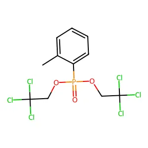 Phosphonic acid, tolyl-, bis(2,2,2-trichloroethyl)- structure