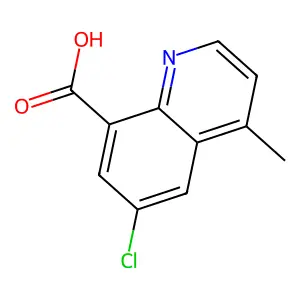 6-Chloro-4-methylquinoline-8-carboxylic acid structure