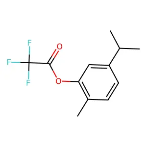 Trifluoroacetyl-carvacrol structure