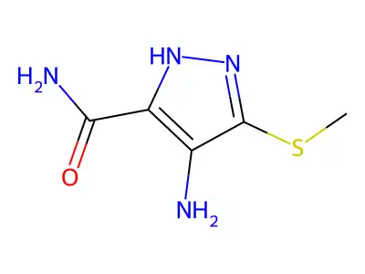 4-amino-5-methyl-1H-pyrazole-3-carbothioamide structure